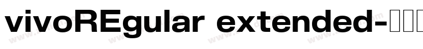 vivoREgular extended字体转换